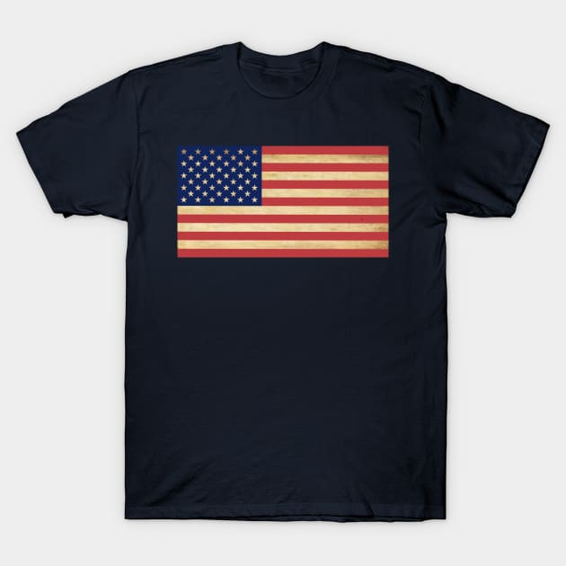 USA Old Flag Design. T-Shirt by Terrybogard97